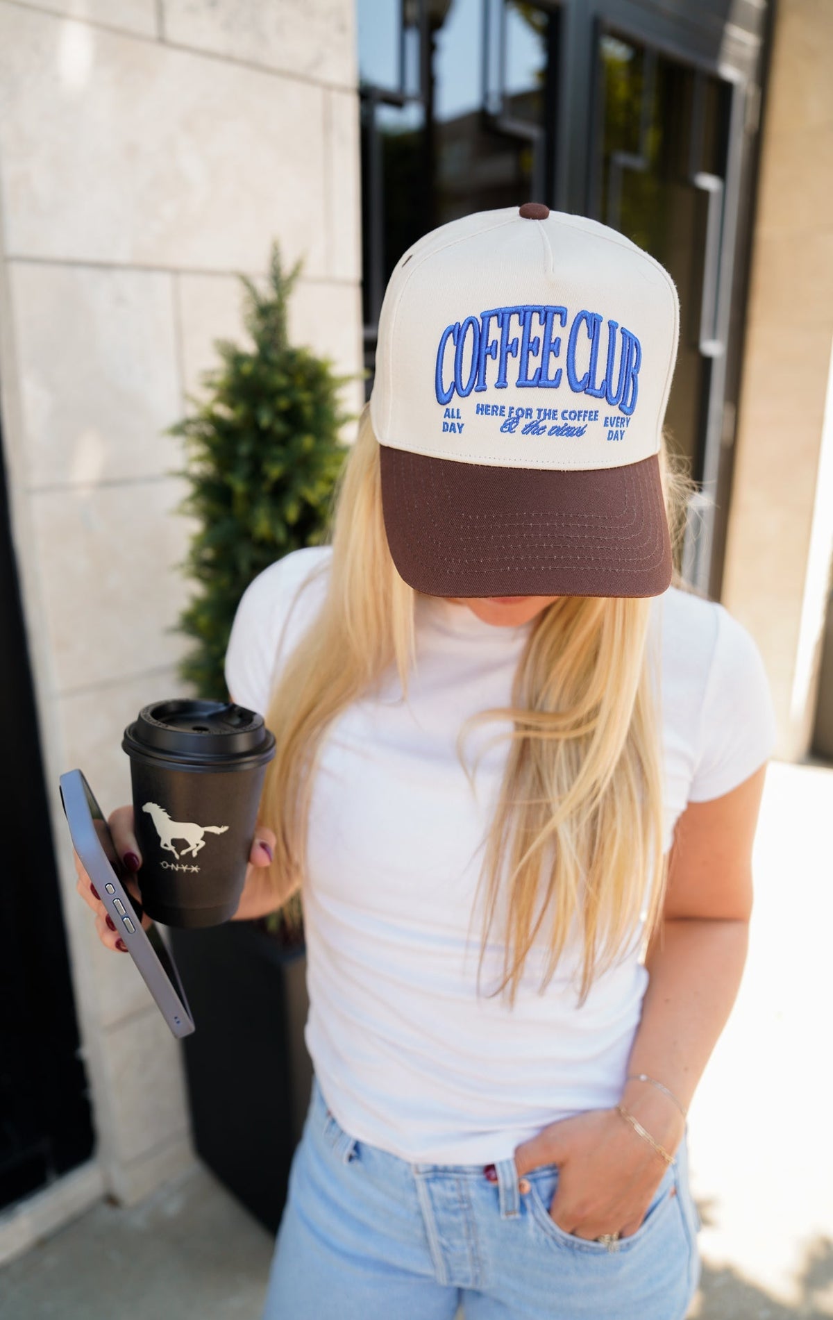 Coffee Club - Brown Vintage Trucker Hat - Shop LINNY CO