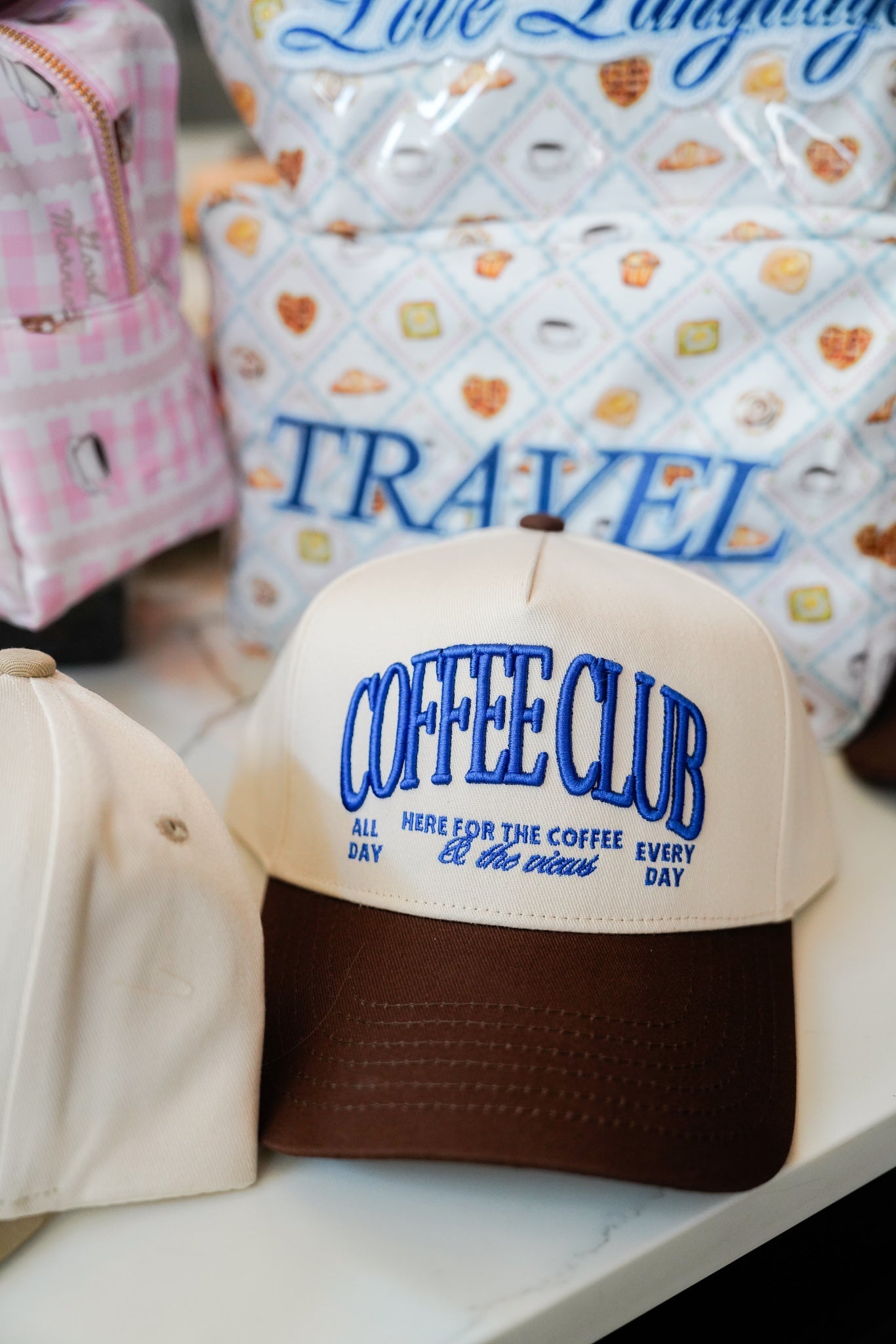Coffee Club - Brown Vintage Trucker Hat - Shop LINNY CO
