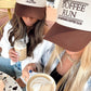 Coffee Run - Brown Vintage Trucker Hat - Shop LINNY CO