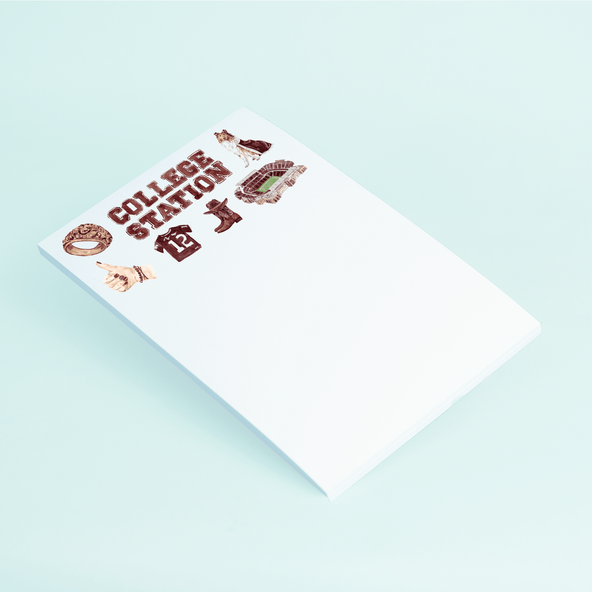 College Station Pattern Notepad - Shop LINNY CO