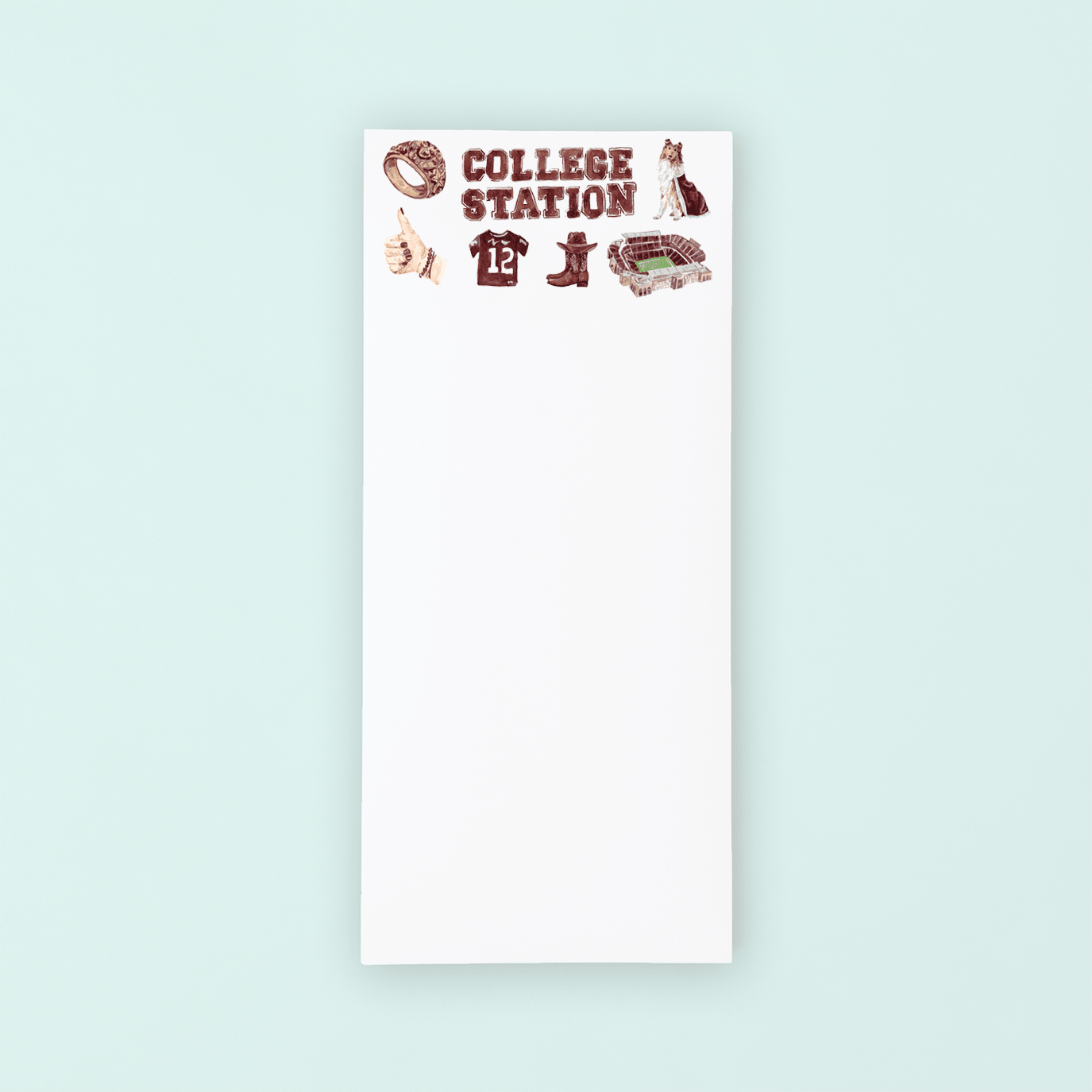 College Station Texas Pattern Listpad - Shop LINNY CO