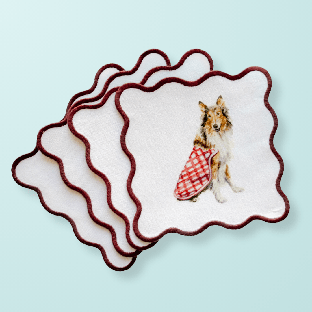 Collie Cocktail Squares - Shop LINNY CO