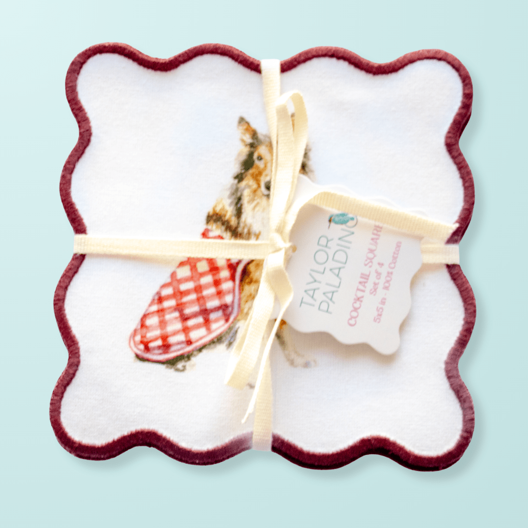 Collie Cocktail Squares - Shop LINNY CO