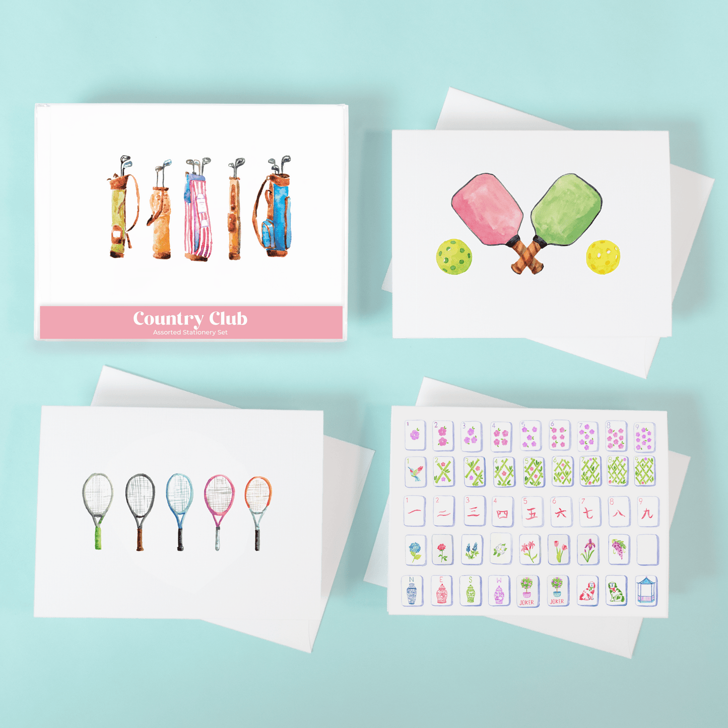 Country Club Assorted Stationery Set - Shop LINNY CO