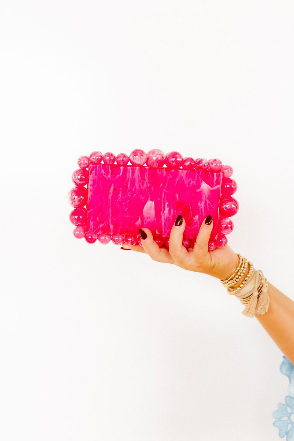 Daphne Clutch - Hot Pink - Shop LINNY CO