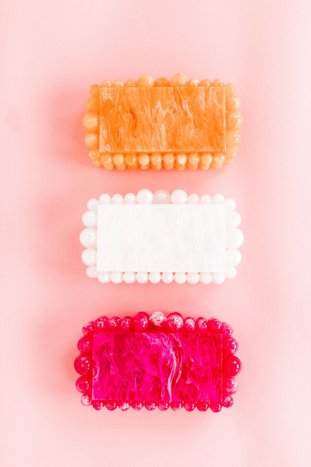 Daphne Clutch - Pearl White - Shop LINNY CO