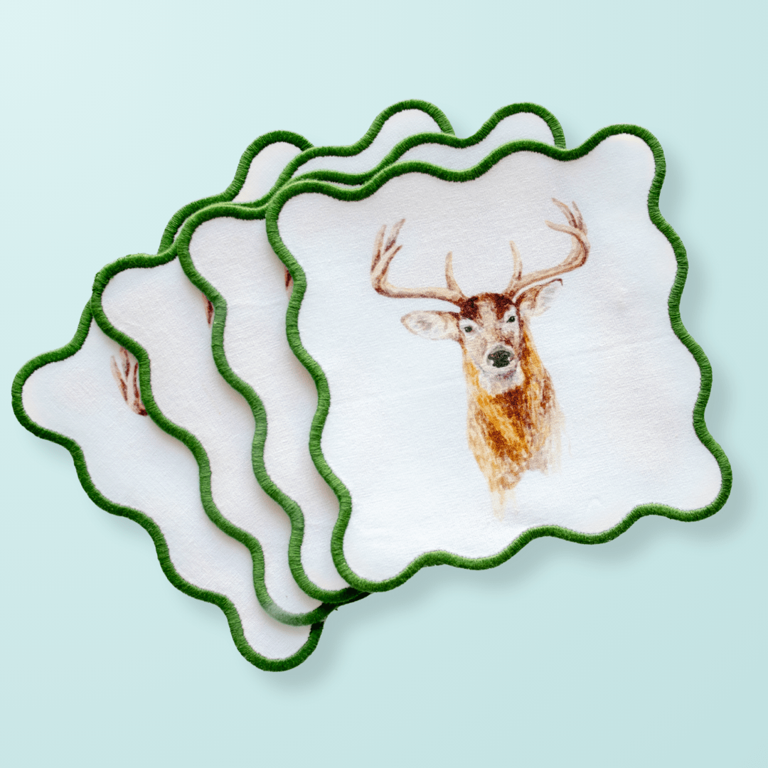 Deer Cocktail Squares - Shop LINNY CO