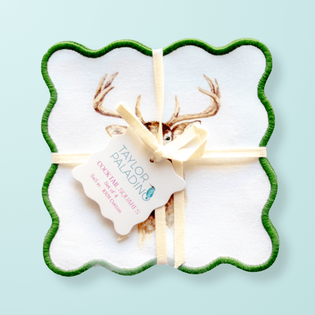 Deer Cocktail Squares - Shop LINNY CO