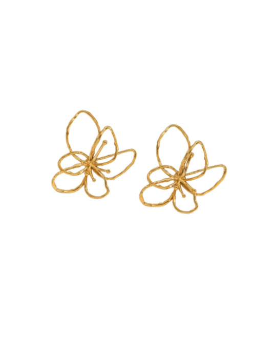Delilah Flower Statement Earrings - Shop LINNY CO