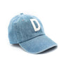 Denim Letter Baseball Hat - Shop LINNY CO