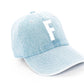 Denim Letter Baseball Hat - Shop LINNY CO