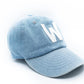 Denim Letter Baseball Hat - Shop LINNY CO