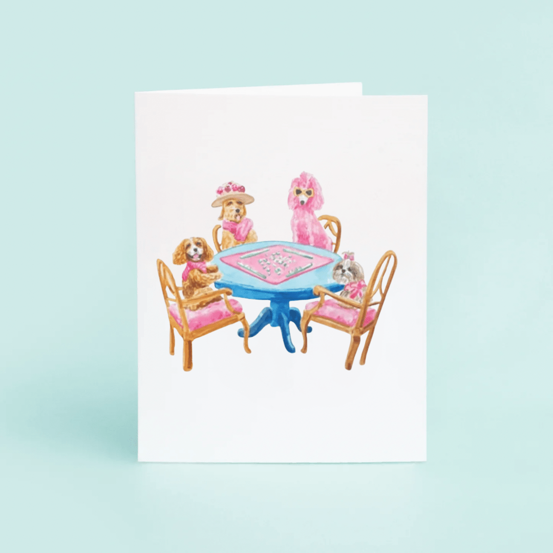 Dogs Playing Mahjong - Shop LINNY CO