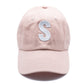 Dusty Rose Letter Baseball Hat - Shop LINNY CO
