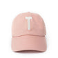 Dusty Rose Letter Baseball Hat - Shop LINNY CO