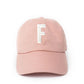 Dusty Rose Letter Baseball Hat - Shop LINNY CO