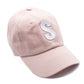Dusty Rose Letter Baseball Hat - Shop LINNY CO