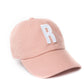 Dusty Rose Letter Baseball Hat - Shop LINNY CO