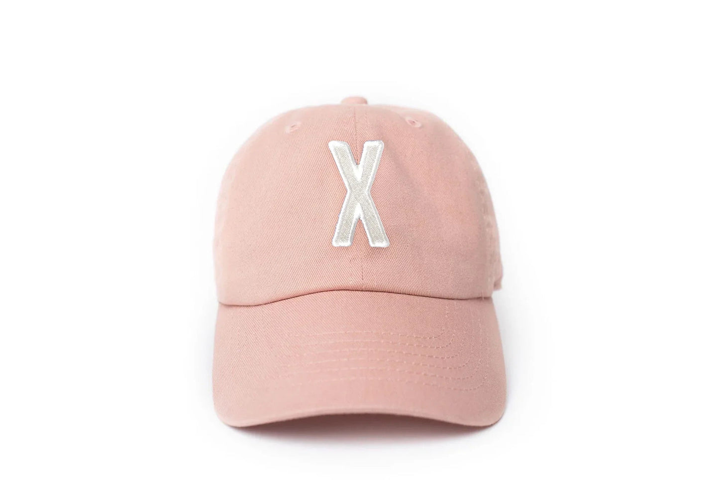 Dusty Rose Letter Baseball Hat - Shop LINNY CO