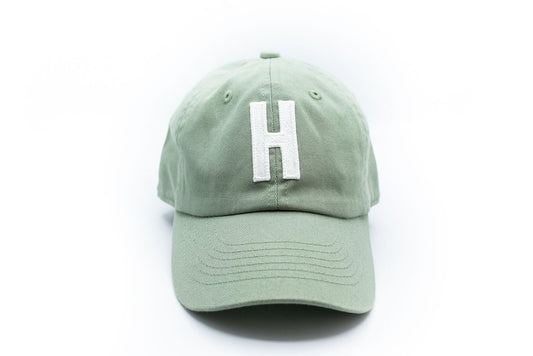 Dusty Sage Letter Baseball Hat - Shop LINNY CO