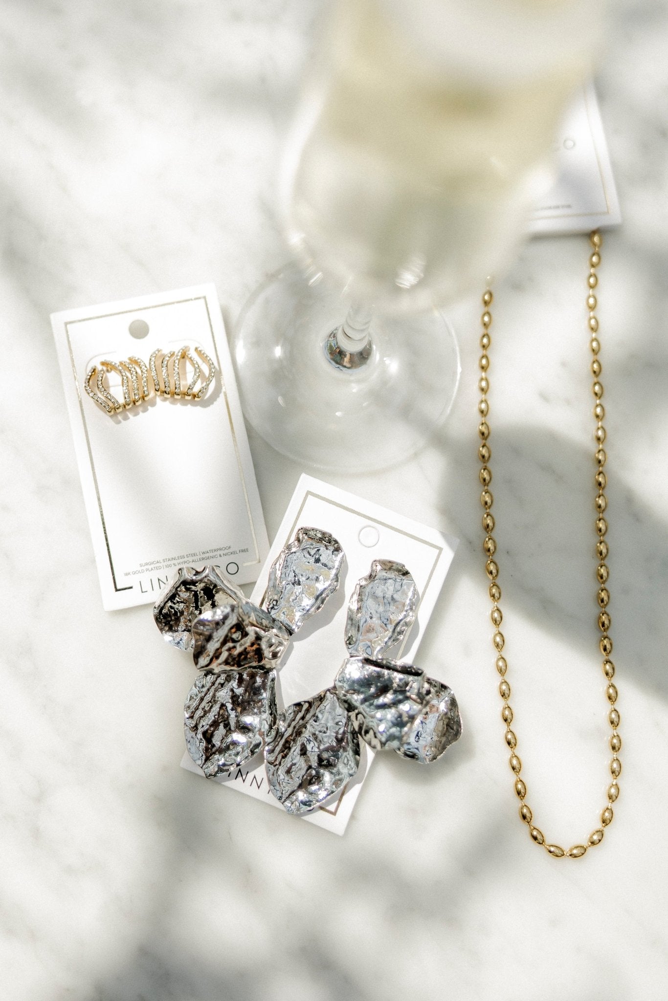 Eden Statement Earring - Silver - Shop LINNY CO