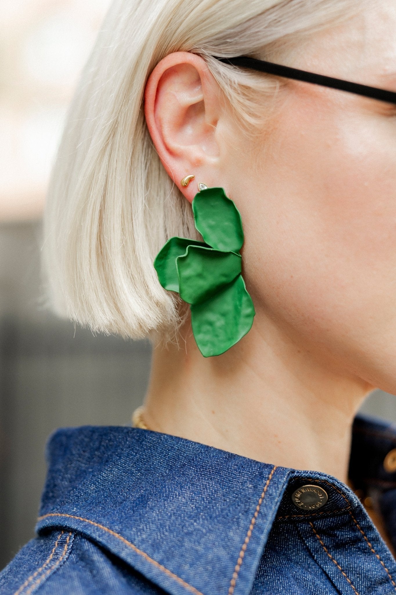 Eden Statement Earrings - Green - Shop LINNY CO