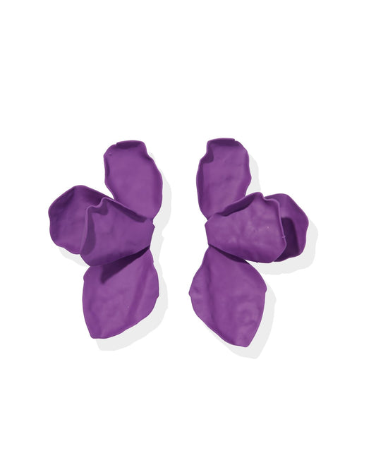 Eden Statement Earrings - Purple - Shop LINNY CO