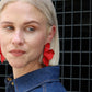 Eden Statement Earrings - Red - Shop LINNY CO