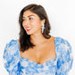 Electra Statement Earrings - Silver - Shop LINNY CO