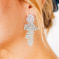 Electra Statement Earrings - Silver - Shop LINNY CO