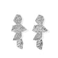 Electra Statement Earrings - Silver - Shop LINNY CO