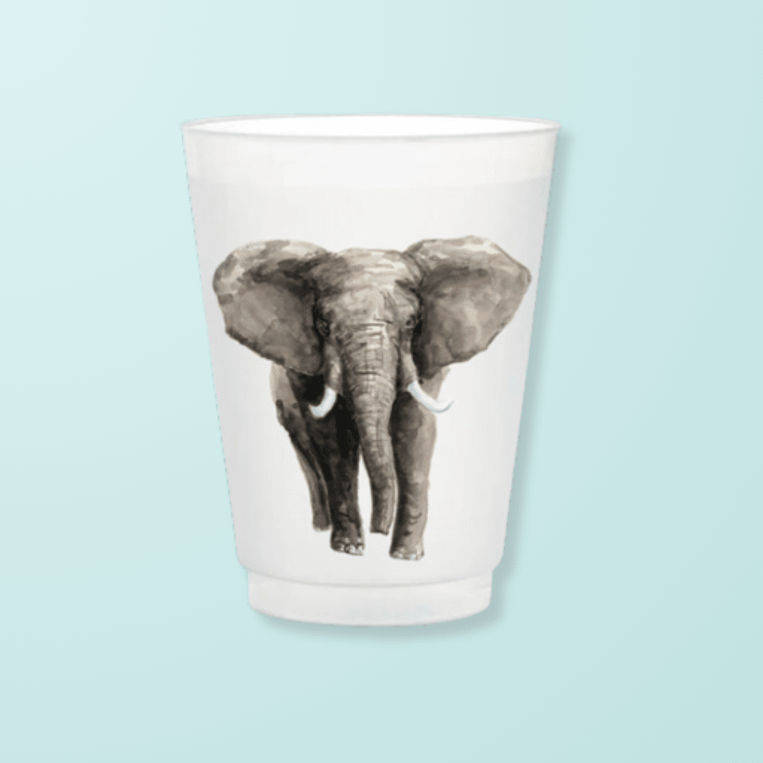 Elephant Frosted Cups - Shop LINNY CO