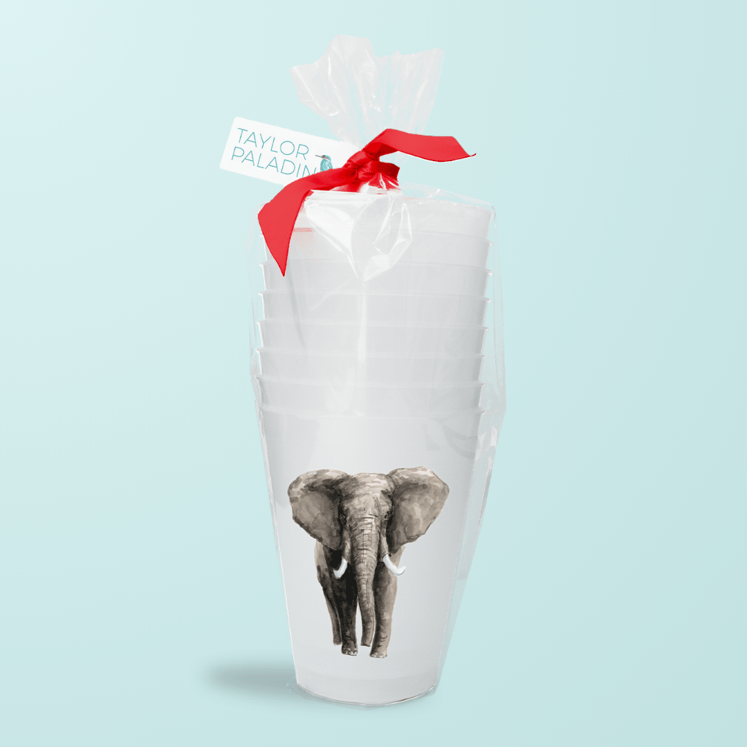 Elephant Frosted Cups - Shop LINNY CO
