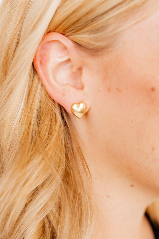 Elisabeth Heart Stud - Shop LINNY CO