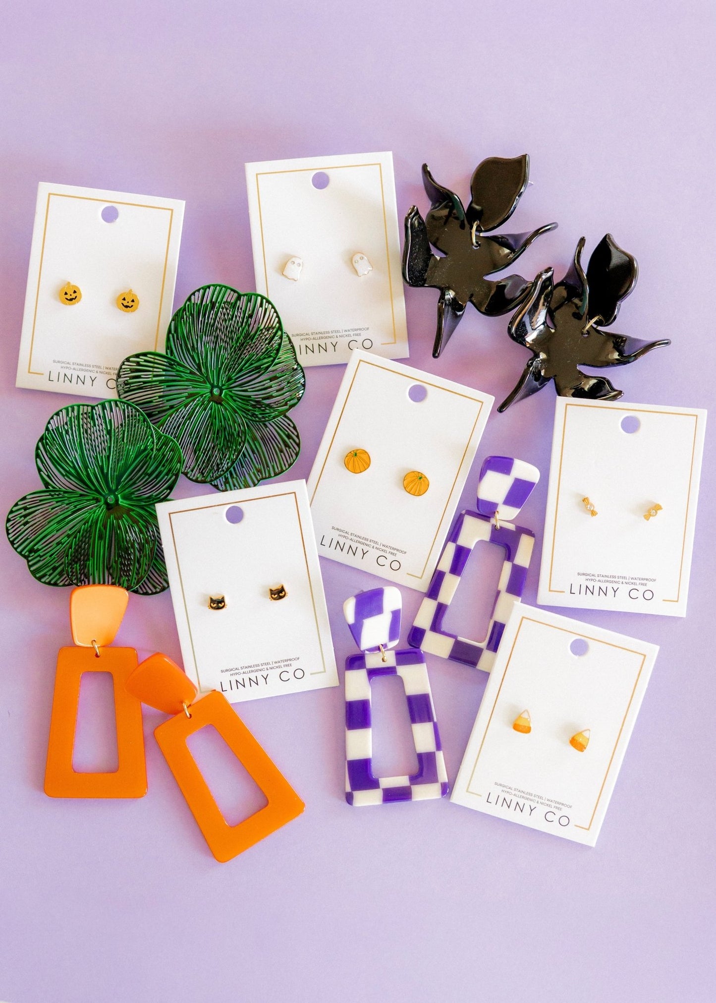 Erica Statement Earrings - Green - Shop LINNY CO