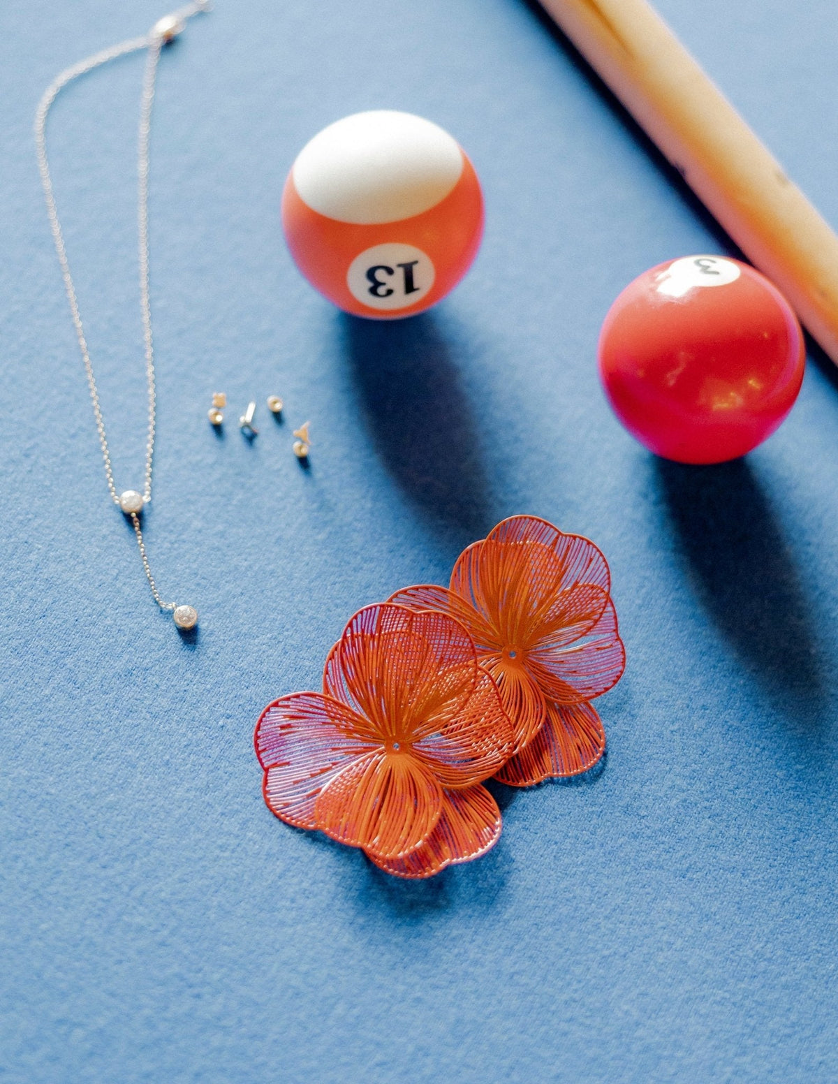 Erica Statement Earrings - Orange - Shop LINNY CO