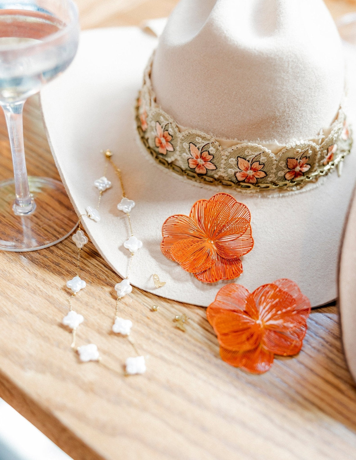 Erica Statement Earrings - Orange - Shop LINNY CO