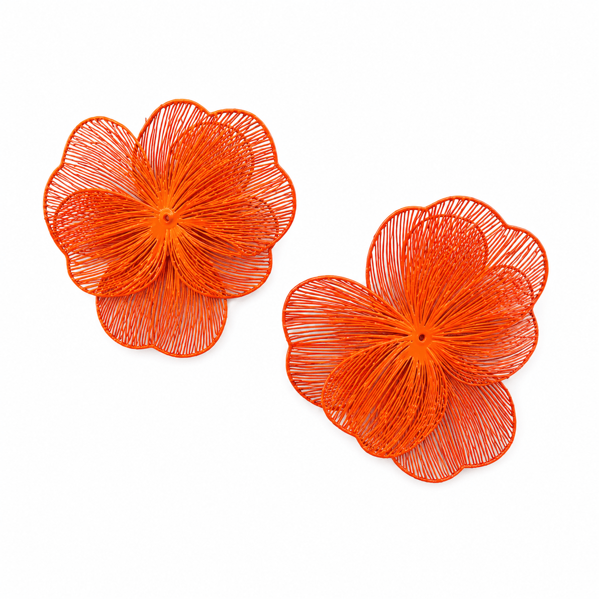 Erica Statement Earrings - Orange - Shop LINNY CO