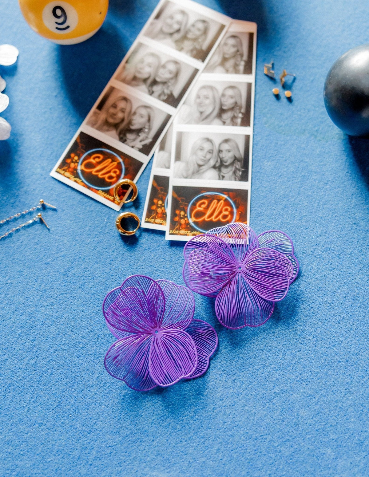 Erica Statement Earrings - Purple - Shop LINNY CO