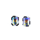 Eva Statement Earring - Black & White - Shop LINNY CO