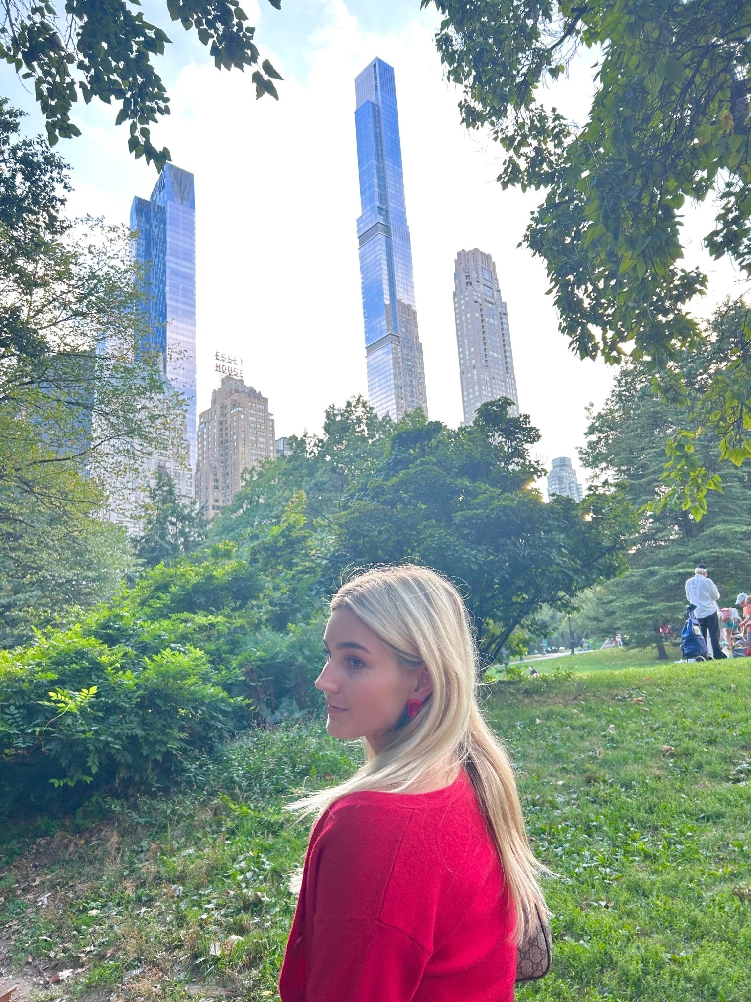 Eva Statement Earring - Red Rectangle - Shop LINNY CO