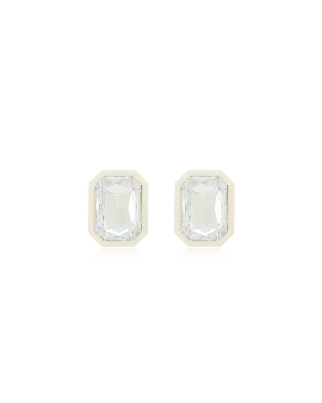 Eva Statement Earrings - White - Shop LINNY CO