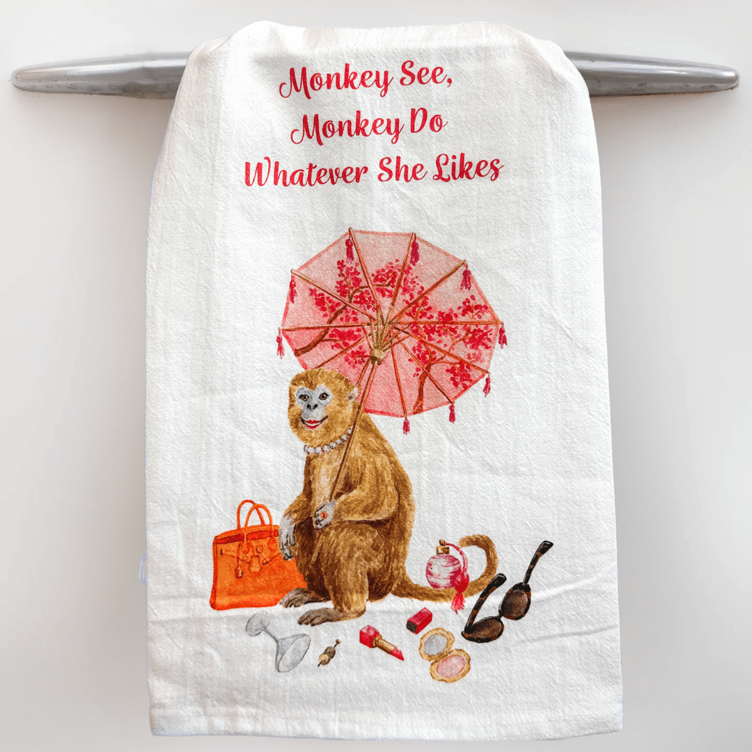 Fancy Monkey Tea Towel - Shop LINNY CO