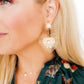 Fiona Statement Earrings - Pearl - Shop LINNY CO