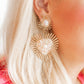 Fiona Statement Earrings - Pearl - Shop LINNY CO