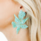 Flora Statement Earrings - Aquamarine - Shop LINNY CO
