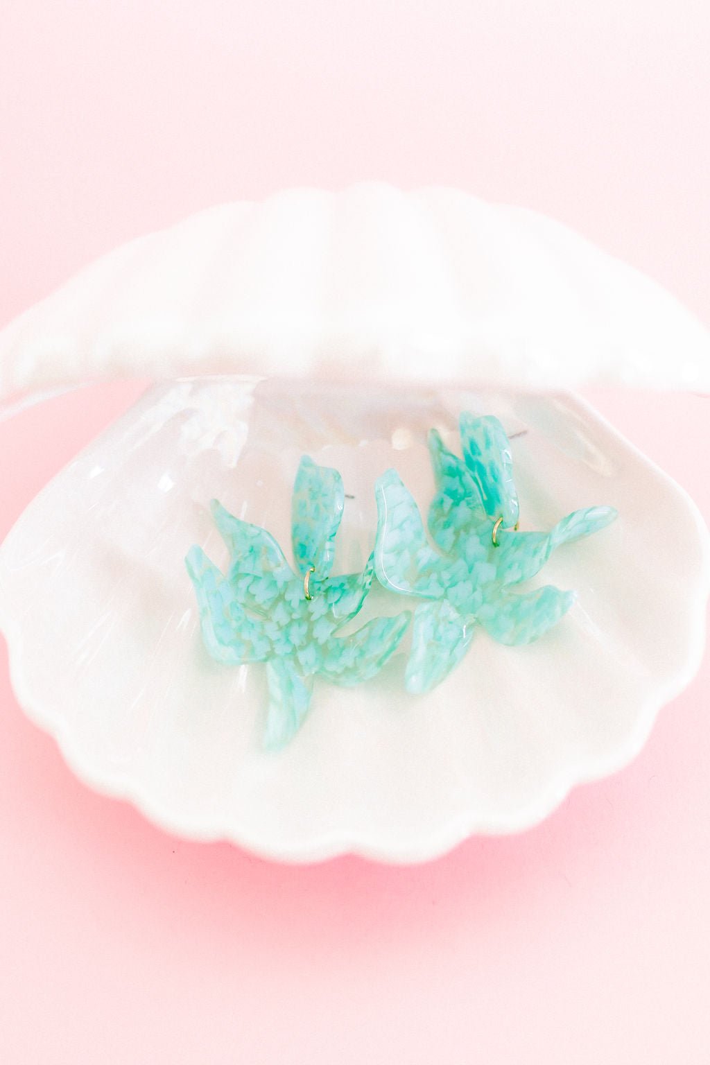 Flora Statement Earrings - Aquamarine - Shop LINNY CO