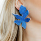 Flora Statement Earrings - Denim - Shop LINNY CO