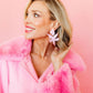 Flora Statement Earrings - Disco Pink - Shop LINNY CO
