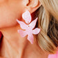 Flora Statement Earrings - Disco Pink - Shop LINNY CO